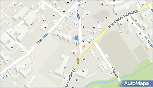 Bochnia, Matejki Jana, 2, mapa Bochni