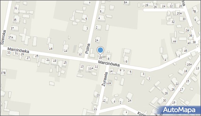 Bodzechów, Marcinówka, 10, mapa Bodzechów