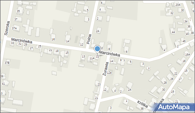 Bodzechów, Marcinówka, 11, mapa Bodzechów