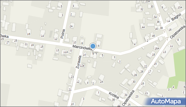 Bodzechów, Marcinówka, 9, mapa Bodzechów