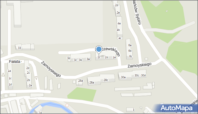 Bogatynia, Malczewskiego Jacka, 1c, mapa Bogatynia