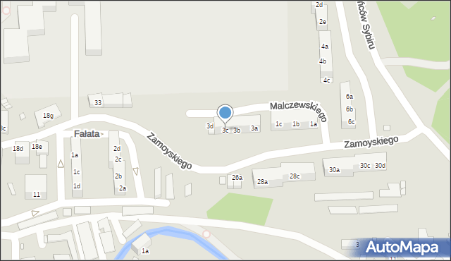 Bogatynia, Malczewskiego Jacka, 3c, mapa Bogatynia