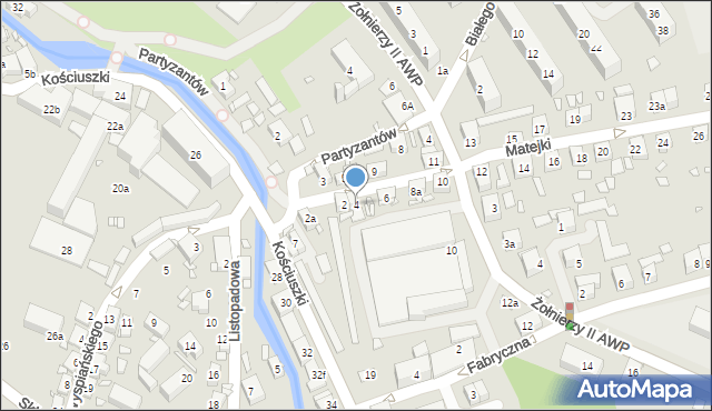 Bogatynia, Matejki Jana, 4, mapa Bogatynia