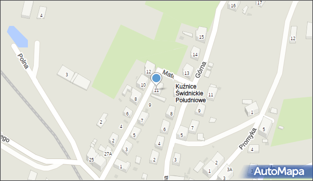 Boguszów-Gorce, Matejki Jana, 11, mapa Boguszów-Gorce