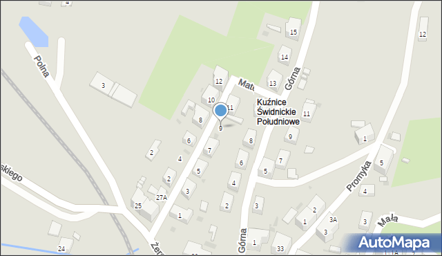 Boguszów-Gorce, Matejki Jana, 9, mapa Boguszów-Gorce