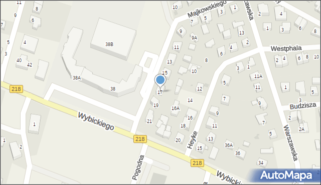 Bojano, Majkowskiego Aleksandra, dr., 17, mapa Bojano