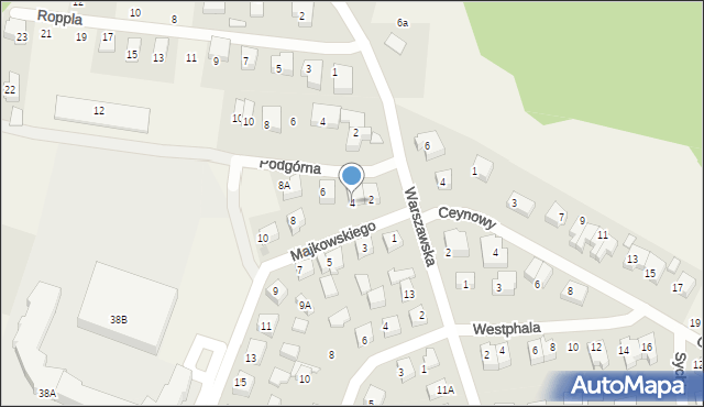 Bojano, Majkowskiego Aleksandra, dr., 4, mapa Bojano