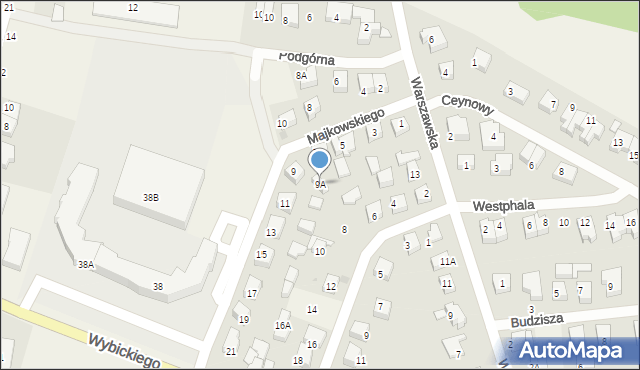 Bojano, Majkowskiego Aleksandra, dr., 9A, mapa Bojano