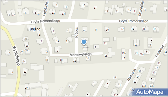Bojano, Markowskiego Edmunda, 7, mapa Bojano