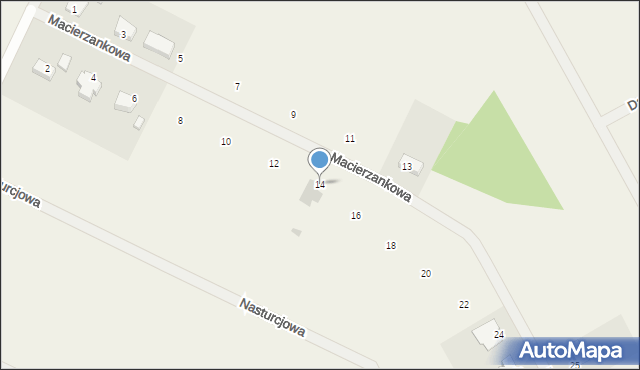 Bolechówko, Macierzankowa, 14, mapa Bolechówko