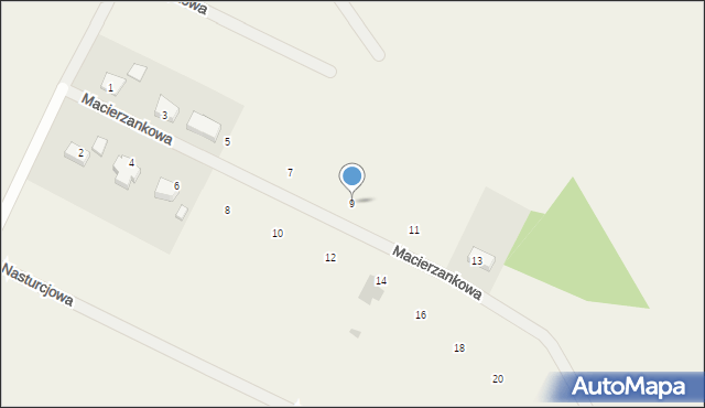 Bolechówko, Macierzankowa, 9, mapa Bolechówko