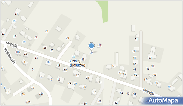 Boleń, Matejki Jana, 37, mapa Boleń