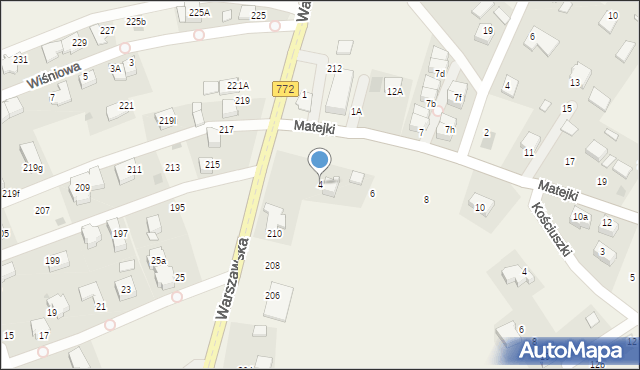 Boleń, Matejki Jana, 4, mapa Boleń