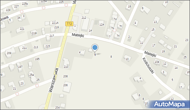 Boleń, Matejki Jana, 6, mapa Boleń