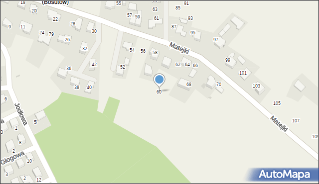 Boleń, Matejki Jana, 60, mapa Boleń