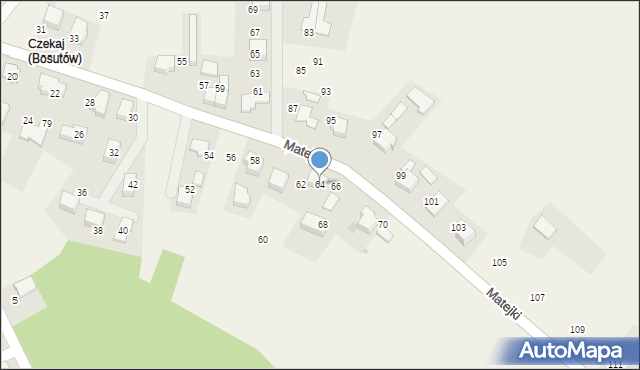 Boleń, Matejki Jana, 64, mapa Boleń