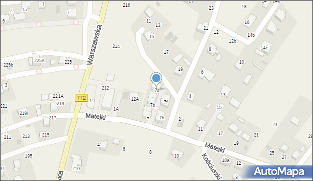 Boleń, Matejki Jana, 7d, mapa Boleń