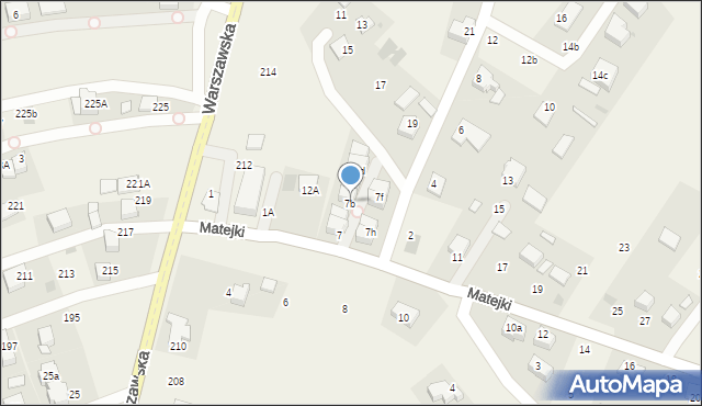Boleń, Matejki Jana, 7b, mapa Boleń