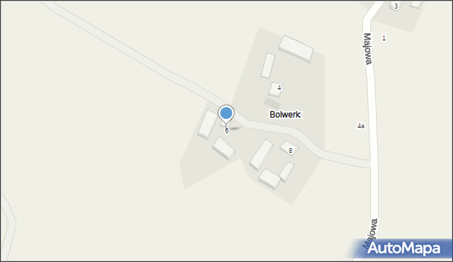 Bolwerk, Majowa, 6, mapa Bolwerk