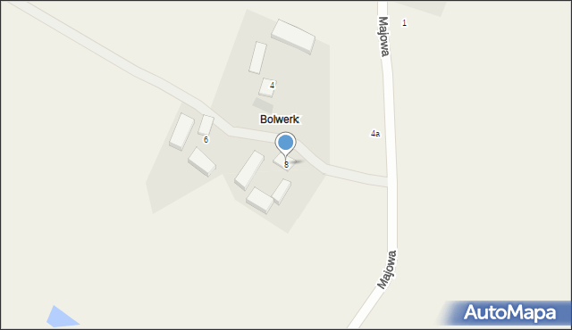 Bolwerk, Majowa, 8, mapa Bolwerk
