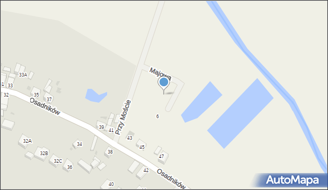 Borek, Majowa, 4, mapa Borek