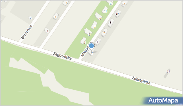 Borowa Góra, Mazurska, 2, mapa Borowa Góra