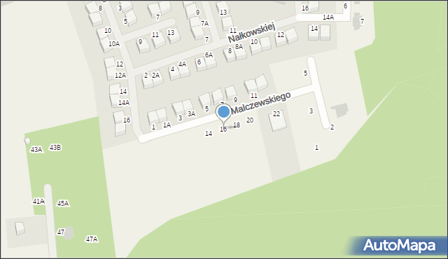 Borowiec, Malczewskiego Jacka, 16, mapa Borowiec