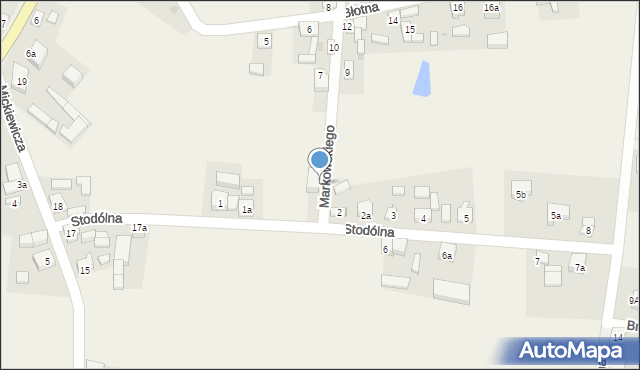 Brdów, Markowskiego Józefa, ks., 10a, mapa Brdów