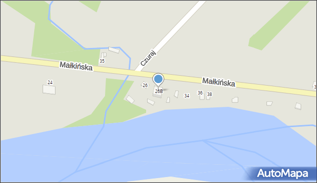 Brok, Małkińska, 26B, mapa Brok