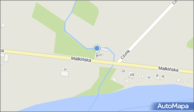 Brok, Małkińska, 35, mapa Brok