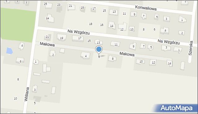 Brwilno, Makowa, 6, mapa Brwilno