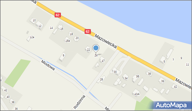 Brwilno Dolne, Mazowiecka, 24, mapa Brwilno Dolne