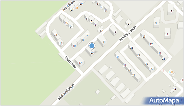 Brzeg, Makarskiego, ks., 10, mapa Brzeg