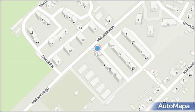 Brzeg, Makarskiego, ks., 37, mapa Brzeg