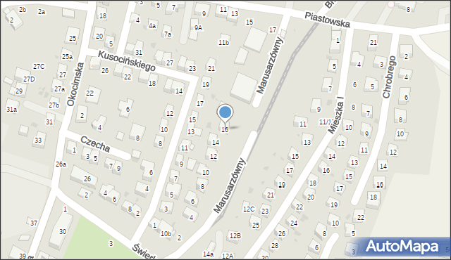 Brzesko, Marusarzówny Heleny, 16, mapa Brzesko