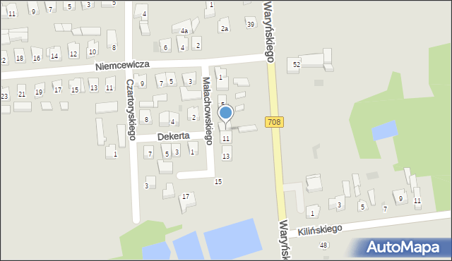 Brzeziny, Małachowskiego Stanisława, 9, mapa Brzeziny