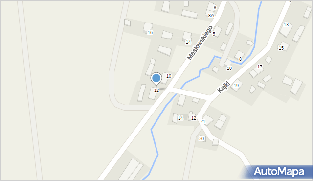 Budry, Masłowskiego Nikodema, ks., 12, mapa Budry