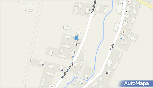 Budry, Masłowskiego Nikodema, ks., 6A, mapa Budry