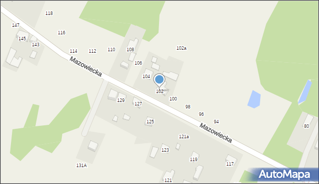 Budy Zaklasztorne, Mazowiecka, 102, mapa Budy Zaklasztorne