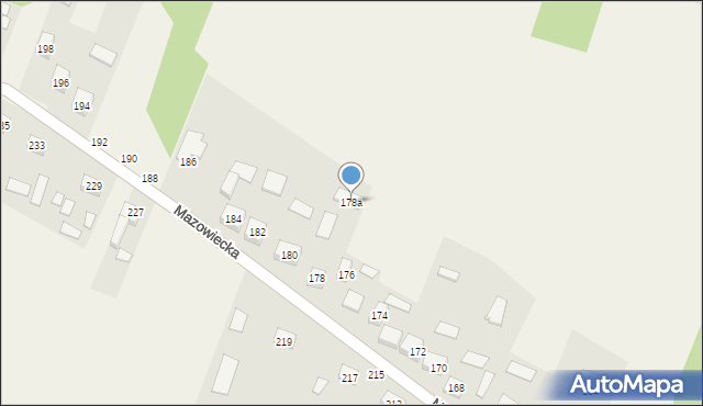 Budy Zaklasztorne, Mazowiecka, 178a, mapa Budy Zaklasztorne