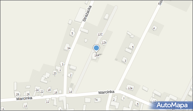 Bukówiec Górny, Marcinka Ludwika, 14A, mapa Bukówiec Górny