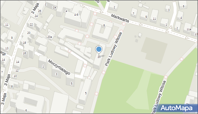 Bydgoszcz, Markwarta Ryszarda, ks., 10, mapa Bydgoszczy