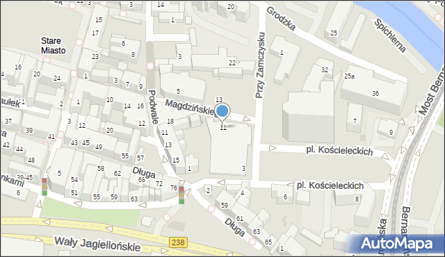 Bydgoszcz, Magdzińskiego Teofila, 11, mapa Bydgoszczy