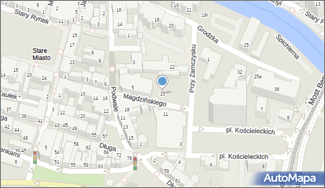 Bydgoszcz, Magdzińskiego Teofila, 13, mapa Bydgoszczy