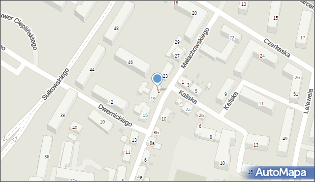 Bydgoszcz, Małachowskiego Stanisława, 21, mapa Bydgoszczy