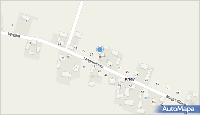 Celiny, Magnoliowa, 39, mapa Celiny