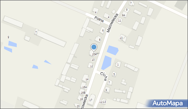 Chamsk, Mazowiecka, 10A, mapa Chamsk