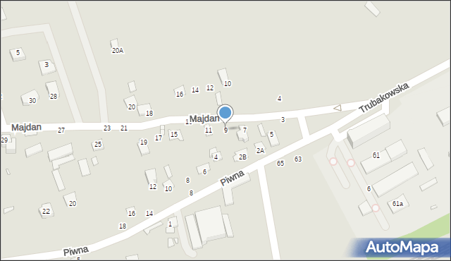 Chełm, Majdan, 9, mapa Chełma