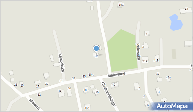 Chełm, Malowane, 37, mapa Chełma