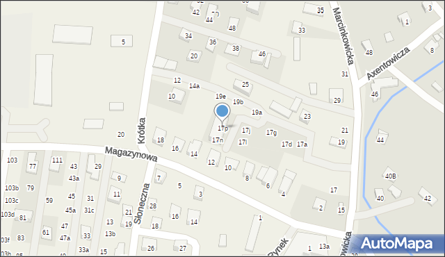 Chełmiec, Marcinkowicka, 17p, mapa Chełmiec